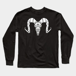 Goat Skull Geometric Long Sleeve T-Shirt